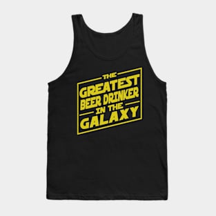 The Greatest Beer Drinker In The Galaxy Tank Top